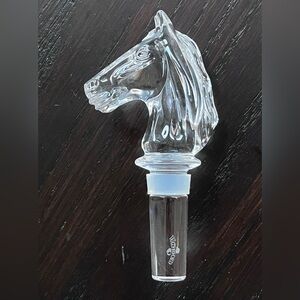 Vintage Waterford Crystal Horse Head Bottle Stopper